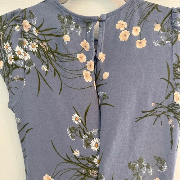 Reformation Blue Floral Frasier Midi Dress - Picture 9 of 10